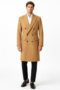 Double Breasted Long Ankle length Designer men's Wool Peacoat Sale overcoats Long Dress | Winter men's Topcoat Sale Available in 5 colors