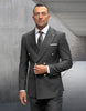 Statement Men's Outlet 100% Wool 2 Piece Suit - Wide Peak Lapel