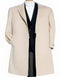 Mens Cream Overcoat - Off White Topcoat - Ivory Mens Long Wool Winter Coat - Full Length