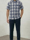 Dreams Blue/ Off White Plaid 2 Piece Coord Sets Reza 285-11