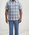 Dreams Powder Blue Plaid 2 Piece Resort Sets Reza 285-21