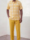 Dreams Yellow/White Plaid 2 Piece Summer Set Reza 285-17