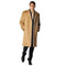 Mens Long Mens Dress Topcoat - camel Winter Coat - Overcoat