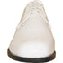 Bravo Mens Classic Plain Square Toe Shiny Patent Tuxedo Dress Shoe in White