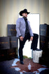 Men's Western Grey Blazer Slim Fit Steel Gray Sport Coat for Weddings, Business & Formal Events