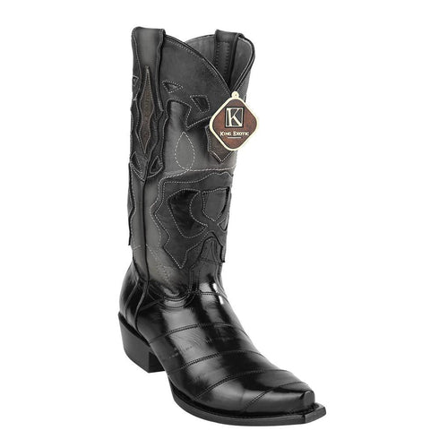 King Exotic Men's Eel Western Snip Toe Boot