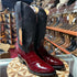 Eel Burgundy R-Toe Boots