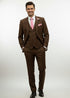 Effetti Suit Designer - 2 button Notch Lapel slim fit EF2N+V-8129 BROWN