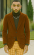 EJ Samuel | Modern Fit Velvet Blazer | Rust | 2-Button | Mens