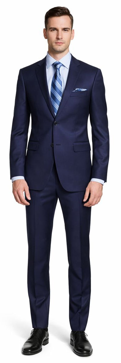 ENZO 150’s Super Wool 2-Button Suits in 6 Solid Colors