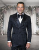 Statement Men's 3 Piece Modern Fit Tuxedo - Satin Peak Lapel