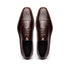 Zelli Enzo Classic Cap Toe Dress Shoes in Chestnut Calfskin Leather