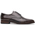 Zelli Enzo Classic Cap Toe Dress Shoes Crafted in Grey Calfskin