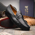 Marco_Di_Milano Enzo Black Leather Oxfords