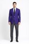 Executive Apparel Ultralux Men's Purple Blazer Jacket