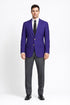 Executive Apparel Ultralux Men's Purple Blazer Jacket