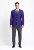 Executive Apparel Ultralux Men's Purple Blazer Jacket