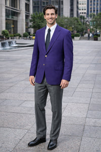 Executive Apparel Ultralux Men's Purple Blazer Jacket