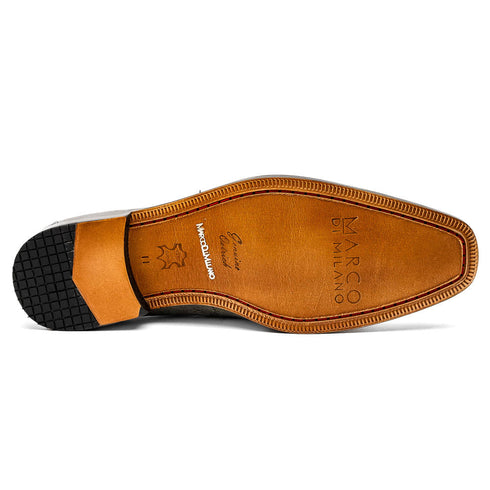 Marco Di Milano Fangio Serpentine Grey Ostrich Penny Loafer