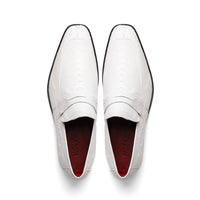 Marco_Di_Milano Fangio White Leather Luxury Shoe
