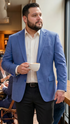 Indigo Blazer Mens Sport Coat