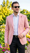 Pink Blazer Mens Sport Coat
