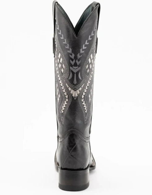 Ferrini Jesse Men's Print Alligator Boots Handcrafted Black 4359304