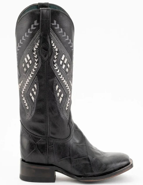 Ferrini Jesse Men's Print Alligator Boots Handcrafted Black 4359304