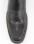 Ferrini Men's Blaze Leather Narrow Square Toe Boots Handcrafted - Black