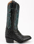 Ferrini Men's Colt Full Quill Ostrich Boots Handcrafted - Black