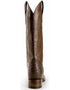 Ferrini Men's Colt Full Quill Ostrich Square Toe Boots Handcrafted - Chocolate