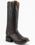 Ferrini Men's Dakota Hornback Caiman Boots - Square Toe Handcrafted Black Cherry