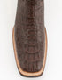 Ferrini Men's Dakota Hornback Caiman Boots - Square Toe Handcrafted Brown