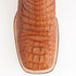 Ferinni Boot - Mens Dress Cowboy Boot  - Ferrini Men's Dakota Hornback Caiman Boots - Square Toe Handcrafted Cognac in Cognac