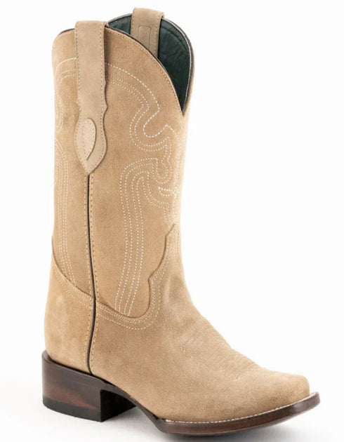 Ferrini Men's Roughrider Narrow Square Toe Boots Handcrafted - Taupe