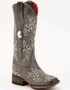 Ferrini Women's Bella Square Toe Boots Handcrafted - Grey/Smoke 8229349