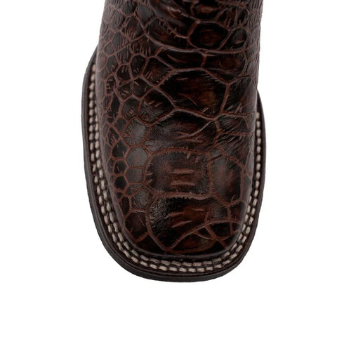 Ferrini Women's Kai Square Toe Boots Turtle Print - Chocolate 9259309