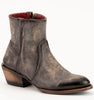 Ferrini Women's Stacey Round Toe Ankle Boots Handcrafted - Chocolate 6101152