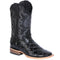 Black Pirarucu Print Cowboy Boots