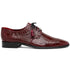 Marco Di Milano Fitipaldi Wine Leather Dress Shoe
