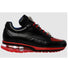 Belvedere  Flash Men's Shoes Black & Red Exotic Ostrich / Calf-skin Leather Casual Sneakers