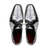 Marco Di Milano Caribe Newspaper Black Leather Dress Shoe