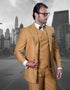 Statement Men's 100% Wool Suit - Unique Double Breasted Vest