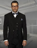Statement Men's 100% Wool Suit - Unique Double Breasted Vest