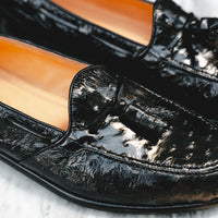 Zelli Franco Genuine Ostrich Quill Tassel Loafers in Black