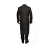 Full Length Wool Dress Top Coat Brown Topcoat - Mens Dark Brown Overcoat - Wool Fabric