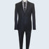 Galante Uomo Made in Italy Wool Black Suit