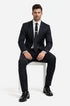 Galante Uomo Made in Italy Wool Black Suit
