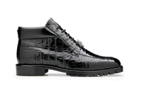 Belvedere Gallardo Black Alligator Luxury Dress Shoe