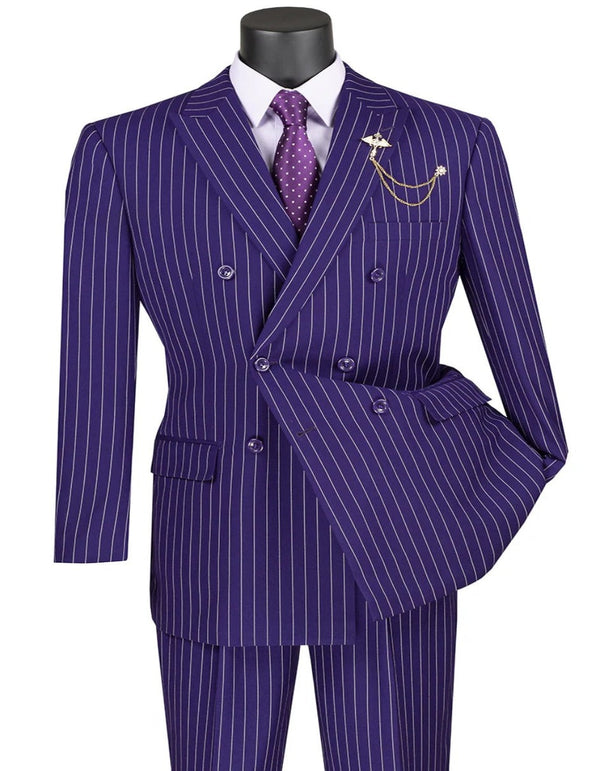 1920s Mens Outfit - 1920s costume  Bold Pinstripe Wide Suit